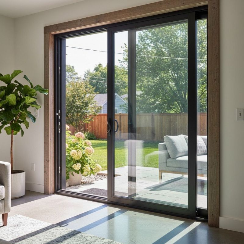 Wood Sliding Door Installation in Cary, NC